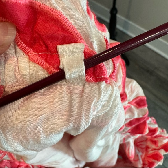 Embroidered Off the Shoulder Cotton Blend Top - Picture 10 of 12